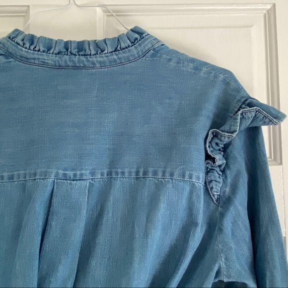 & Other Stories Climbing Flower Denim Dress Size 10 NWT - Picture 10 of 11